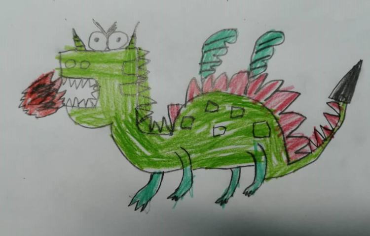 آموزش نقاشی اژدها 3