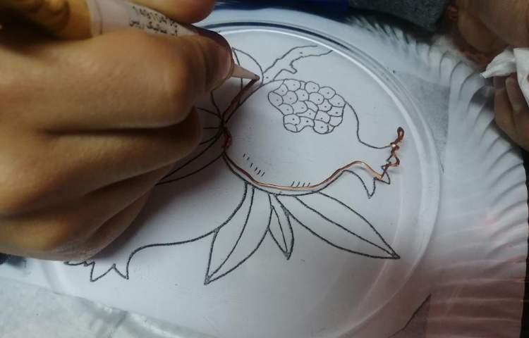 آموزش نقاشی با خمیر ویترای پایه ششم 2