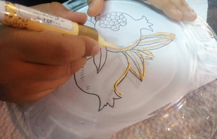 آموزش نقاشی با خمیر ویترای پایه ششم 5