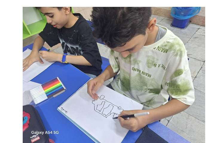 آموزش نقاشی با دست مخالف 2