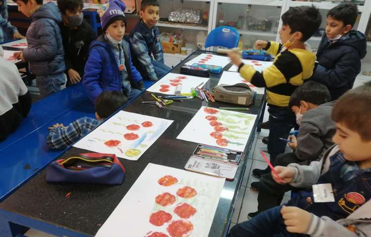 آموزش نقاشی با رنگ انگشتی پایه اول