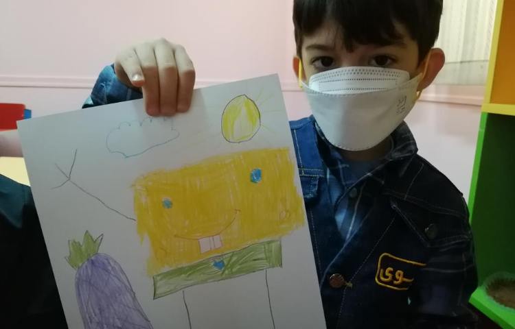 آموزش نقاشی با مداد رنگی پیش دبستان 4