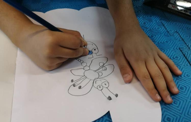 آموزش نقاشی حشرات 4