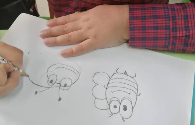 آموزش نقاشی حشرات 5