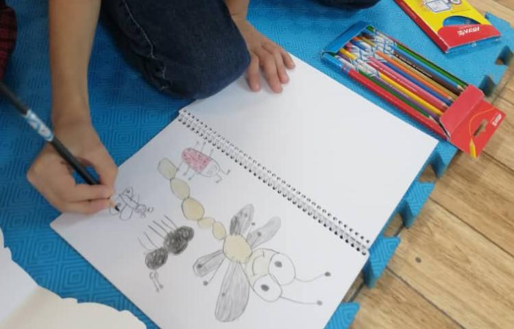 آموزش نقاشی حشرات 9