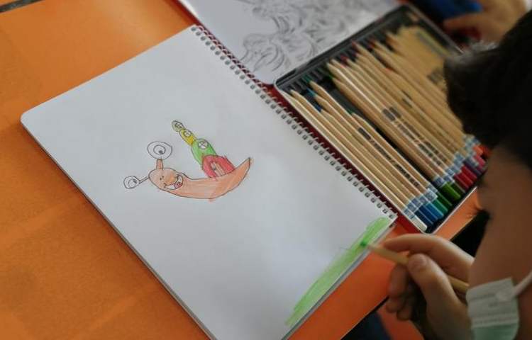 آموزش نقاشی حلزون پایه اول 2