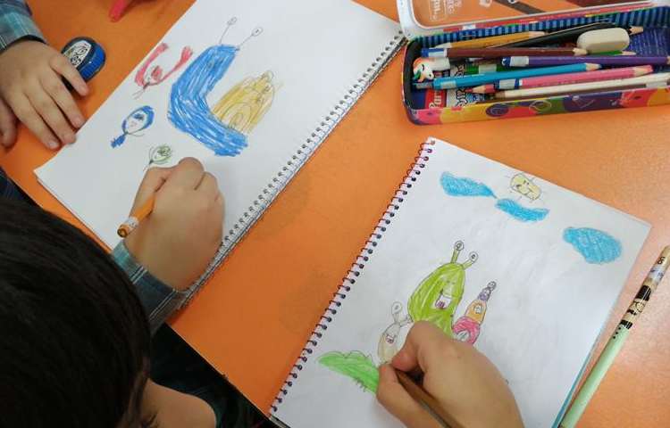 آموزش نقاشی حلزون پایه اول 3