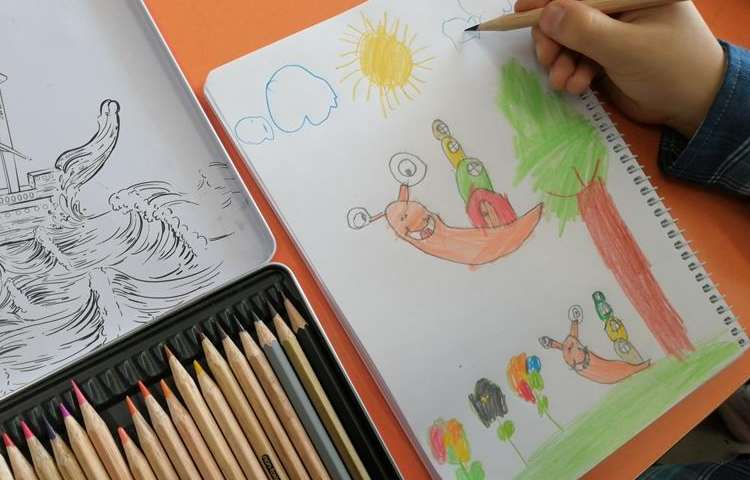 آموزش نقاشی حلزون پایه اول 4