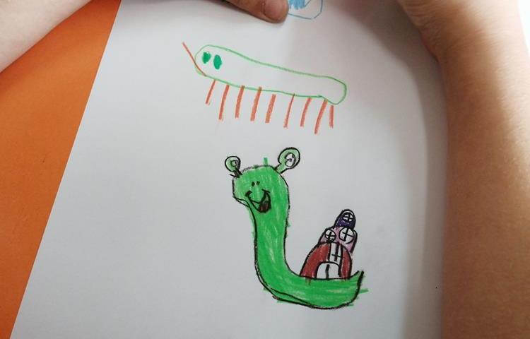 آموزش نقاشی حلزون پایه اول 5