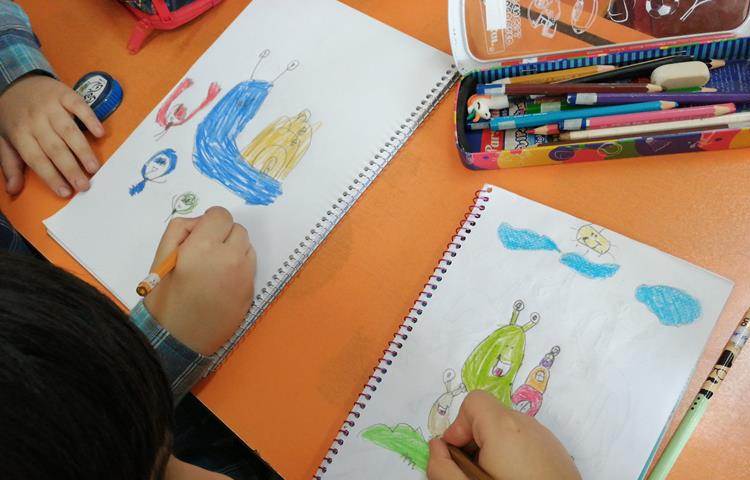 آموزش نقاشی حلزون پایه اول 6