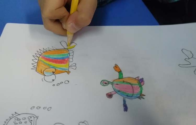 آموزش نقاشی حیوانات دریایی 3