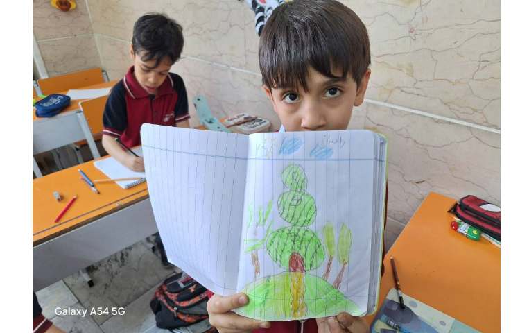 آموزش نقاشی خانه کاکاتوسی 2