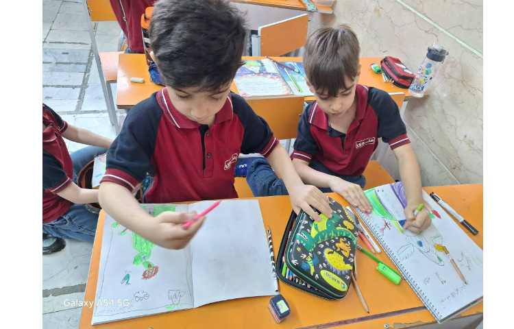 آموزش نقاشی خانه کاکاتوسی 3