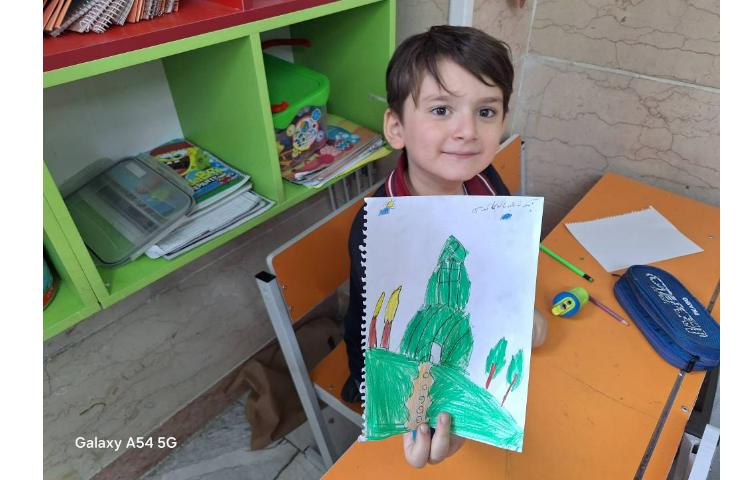 آموزش نقاشی خانه کاکاتوسی 5