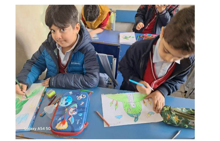 آموزش نقاشی خانه کاکتوسی پایه دوم 2