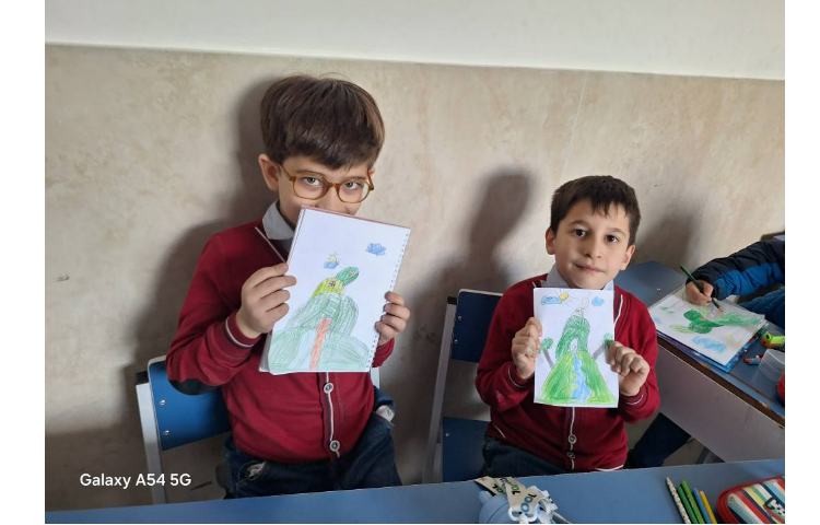 آموزش نقاشی خانه کاکتوسی پایه دوم 4