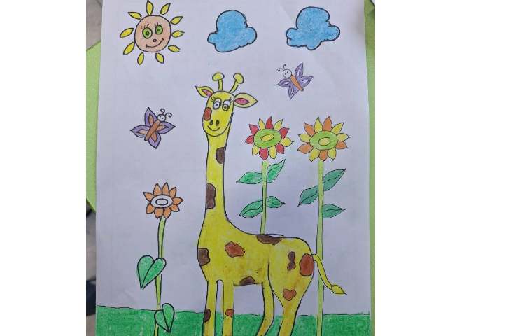 آموزش نقاشی زرافه 3