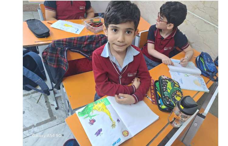 آموزش نقاشی زرافه 5