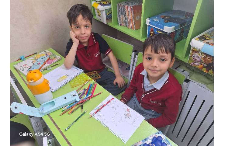 آموزش نقاشی ساحل و غروب خورشید پایه اول 3