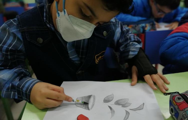 آموزش نقاشی سیاه قلم گیاهان پایه چهارم 3