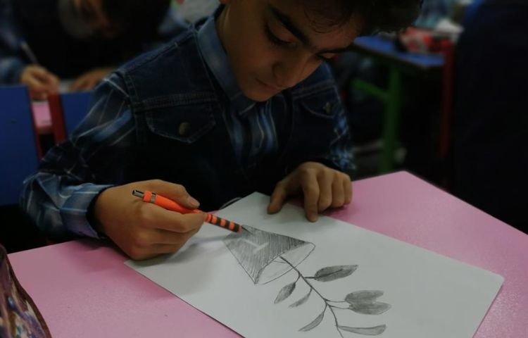 آموزش نقاشی سیاه قلم گیاهان پایه چهارم