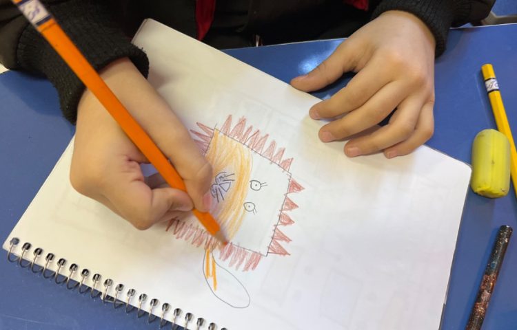 آموزش نقاشی شیر