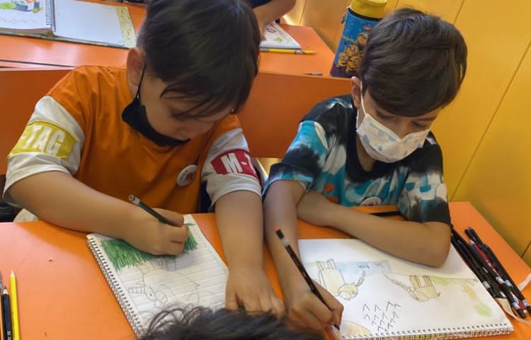 :آموزش نقاشی فیل ساده، کلاس توت فرنگی 2