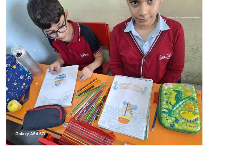 آموزش نقاشی قایق بادبانی نقاشی خطی 3