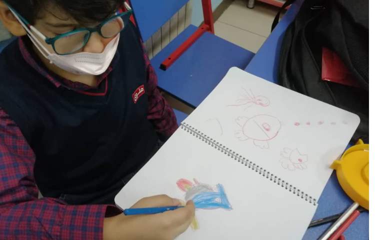 آموزش نقاشی ماهی و آبزیان 2