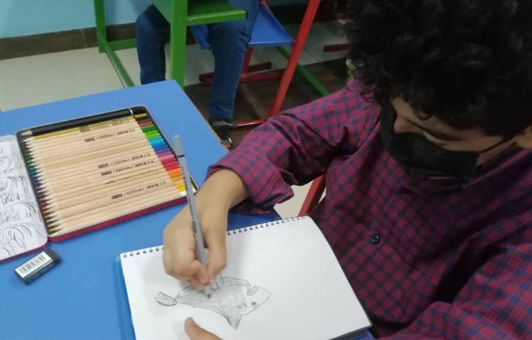 آموزش نقاشی ماهی و آبزیان 9