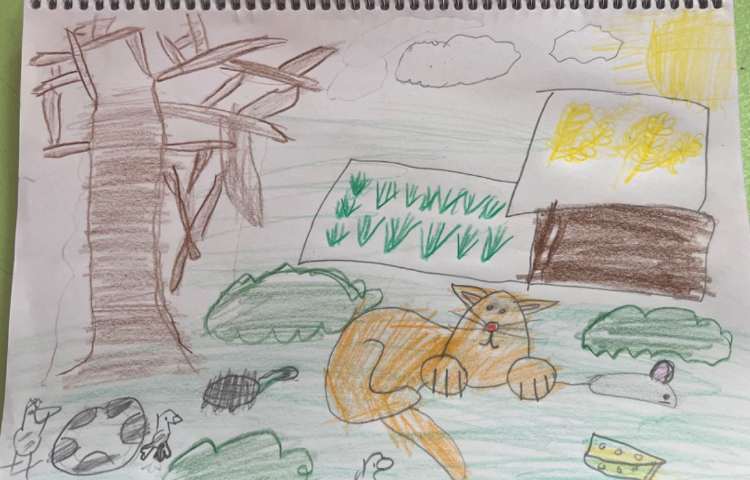 آموزش نقاشی مزرعه