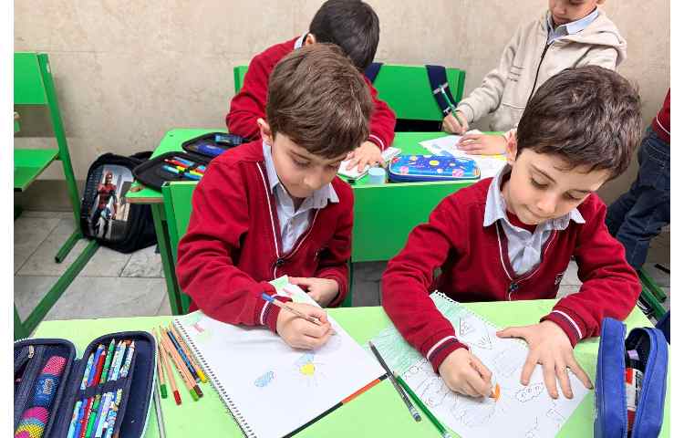 آموزش نقاشی مینیوم پایه اول خانم صبری 4