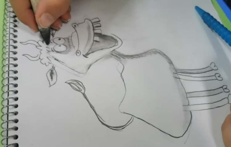 آموزش نقاشی و طراحی حیوانات با مداد سیاه