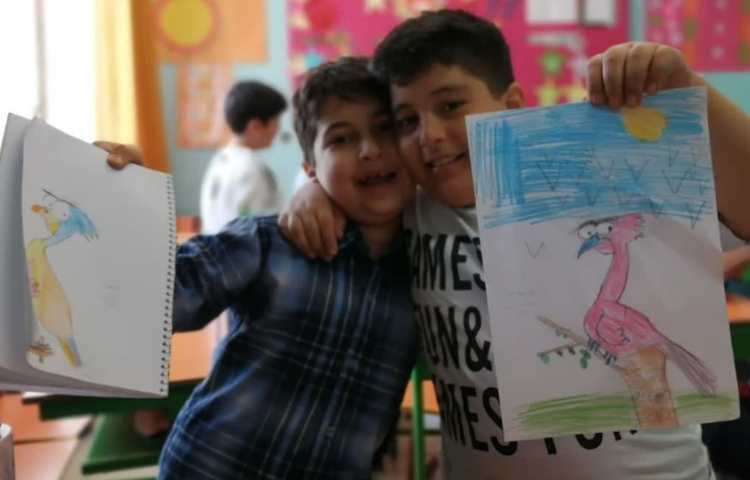 آموزش نقاشی و طراحی پرنده پایه سوم دبستان 1