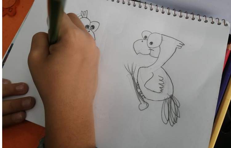 آموزش نقاشی و طراحی پرندگان 2