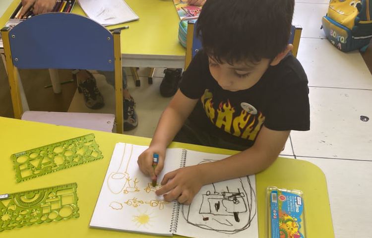 :آموزش نقاشی پرنده، کلاس بادبادک