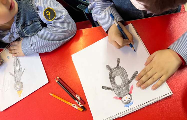 آموزش نقاشی پنگوئن 10