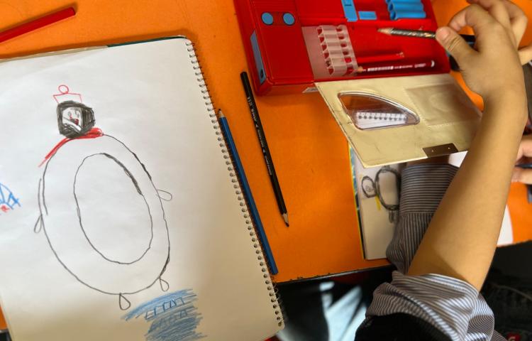 آموزش نقاشی پنگوئن 4