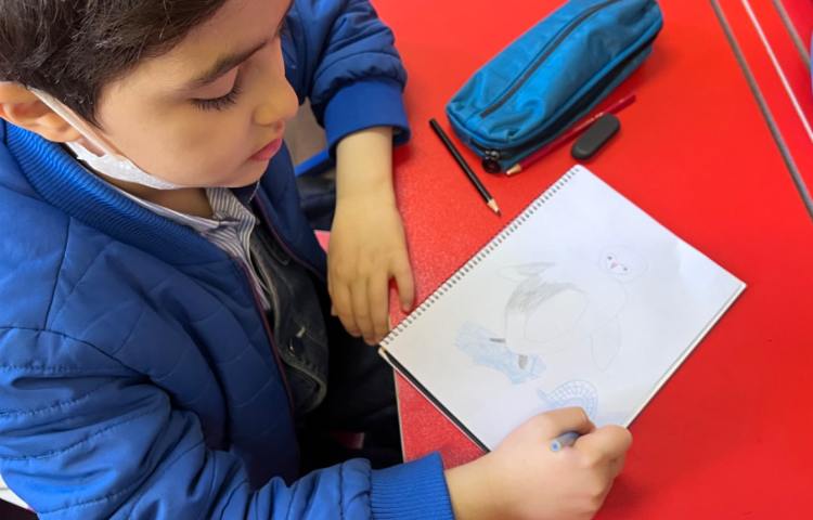 آموزش نقاشی پنگوئن 7