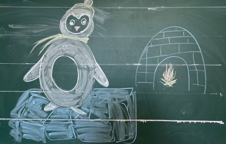 آموزش نقاشی پنگوئن 7