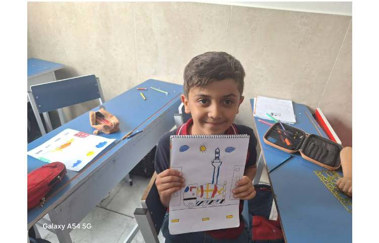 آموزش نقاشی کامیون ،ماشین سیمان 5