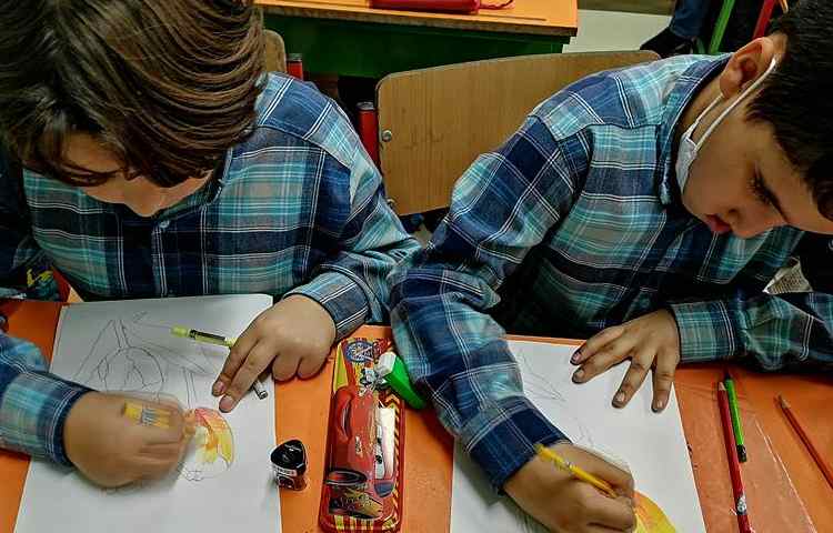 آموزش نقاشی گل پایه چهارم 2