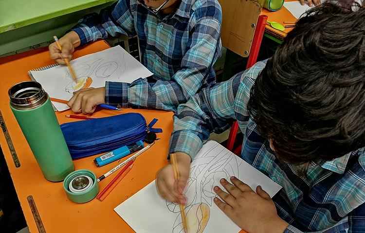 آموزش نقاشی گل پایه چهارم 3