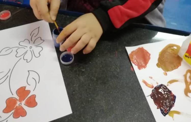 آموزش نقاشی گل 2