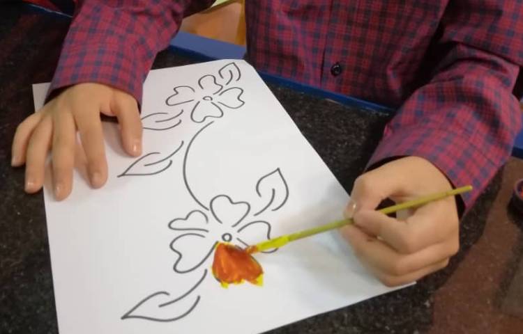 آموزش نقاشی گل 5