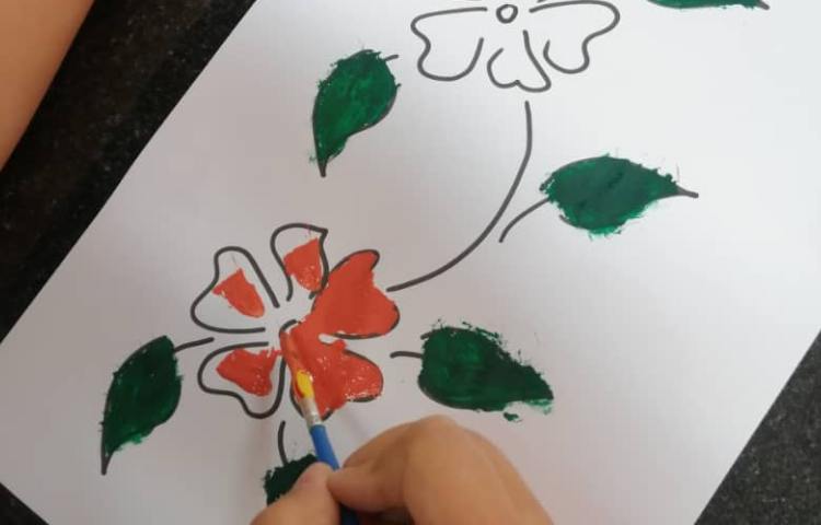 آموزش نقاشی گل 6