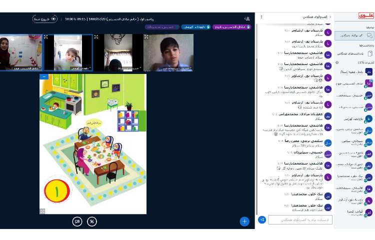آموزش نگاره ها در کلاس های آنلاین 2