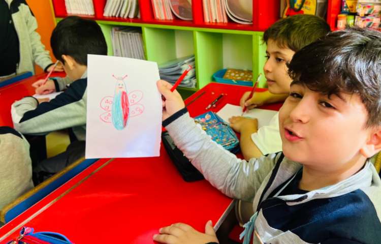 آموزش پروانه با اشکال هندسی 4