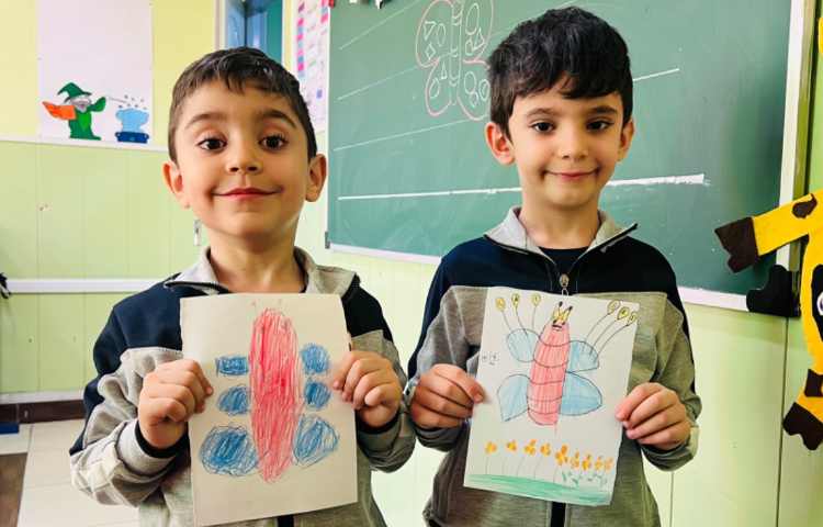 آموزش پروانه با اشکال هندسی 8