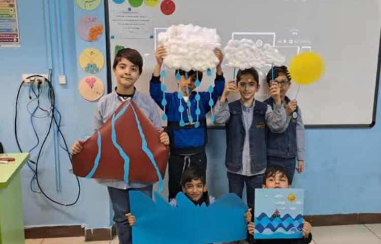 آموزش چرخه آب همراه با نمایش و شعرخوانی